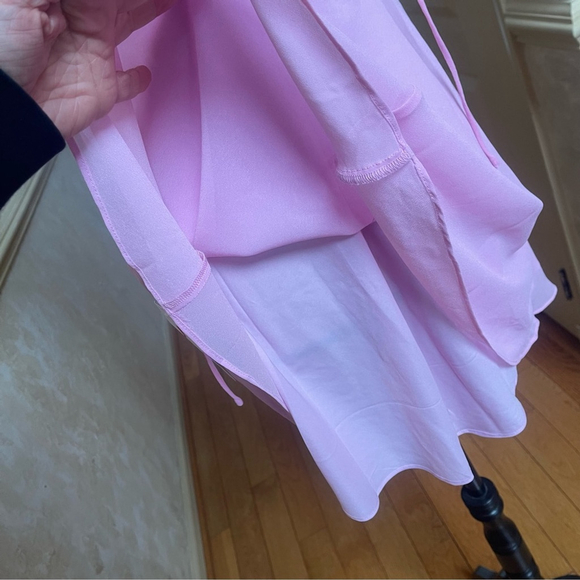 Bardot Pink Rose Details Minidress Sz L BarbieCore, Coquette, ResortWear, Fairy - Picture 12 of 16